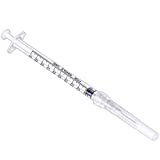 BSTEAN 25 Pack 1ml Disposable Syringe with 27Ga 1/2 Inch Needle, Individual Package