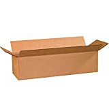 Partners Brand P2486 Corrugated Boxes, 24"L x 8"W x 6"H, Kraft (Pack of 25)