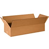 BOX USA BP2484 Corrugated Boxes, 24"L x 8"W x 4"H, Kraft (Pack of 25)
