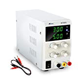 30V 5A DC Bench Power Supply Variable 3-Digital LED Display, Switching Lab Power Supply with Free Alligator Clip US Power Cord