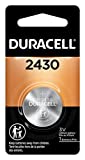 Duracell 2430 3V Lithium Battery, 1 Count Pack, Lithium Coin Battery for Medical and Fitness Devices, Watches, and more, CR Lithium 3 Volt Cell