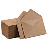 Kraft Mini Envelopes Brown Kraft Envelopes for Gift Cards and Business Cards (4"x2.75" 60 Pack)