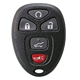 Keyless2Go Replacement for New Keyless Entry 5 Button Remote Start Car Key Fob for Select Cadillac Chevrolet Buick GMC & Saturn