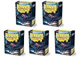 5 Packs Dragon Shield Matte Black Standard Size 100 ct Card Sleeves Value Bundle!