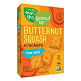 Real Food From the Ground Up Cauliflower and Butternut Squash Crackers - 6 Pack (Sea Salt, Butternut Squash)