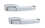 United Pacific 115670 Outside Exterior Door Handle Set for 1967-72 Chevy Truck, Triple Chrome Plated, Die-Cast Metal, Door Handle Kit - One Pair