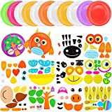 BIGNC 10 Pack Paper Plate Art Kit, Paper Plate Crafts Animals for Preschool Boy and Girl Crafts Art Toys