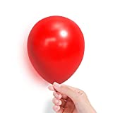 Red Balloons 5 Inch 50 Pcs Red Latex Party Balloons for Valetine's Day Birthday Wedding Engagement Anniversary Christmas New Year Party Decorations