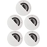 Acoustic Audio CSic64 Frameless 6.5" in Ceiling 5 Speaker Set 3 Way Home Theater Speakers, CSic64-5S