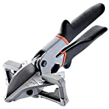 Beymill Chamfer Cutter Multi Angle Miter Shear 0°-135°Adjustable Trimming Scissors Stainless Steel Shear for Cutting of Angular Moulding, Soft Wood, Plastic, PVC