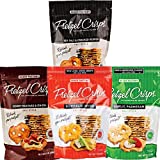 Snack Factory Pretzel Crisps Bundle of 4 (Garlic Parmesan, Sea Salt & Cracked Pepper, Buffalo Wing and Honey Mustard & Onion) 7.2 ounces each