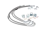 Rough Country Stainless Brake Lines for 2007-2018 Jeep Wrangler JK - 89716