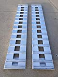 72" x 15"_3" 10,000_LB_ALUMINUM_CAR_TRUCK_ SKID_ FORKLIFT_ RAMPS TRAILER Hook 2 ramps