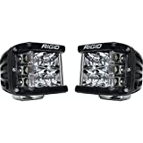 RIGID INDUSTRIES D-SS PRO Side Shooter LED Light (Spot) Pair Black, Mount, Black Housing