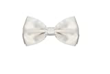 BURLET Bow Tie - White Bow Tie - Bow Tie for Men - Bowtie Men - Silk Look