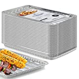 Bold Butcher Grill Liners Disposable Aluminum | 25-Pack Grill Pans for Outdoor Grill | BBQ Broiler Pans | Grilling Trays | Grill Drip Pan | Tray Liner Set of 25 | Grill Pan for Veggies Outdoor Grill