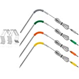 4-Pack Upgraded Replacement Probe Kit for Weber Igrill, Ultra Accurate & Fast up to 716°F /380°C，Meat Grill Probe Ambient Probe Compatible with Igrill Mini,Igrill 2,Igrill 3 with Probe Clip Holder