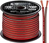 InstallGear 16 Gauge Wire AWG Speaker Wire (100ft - Red/Brown) | Speaker Cable for Car Speakers Stereos, Home Theater Speakers, Surround Sound, Radio, Automotive Wire, Outdoor | Speaker Wire 16 Gauge