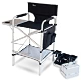 Earth PRO Makeup Artist Chair/CASE Combo (Free Makeup Case: $30.00 Value) & Side Table