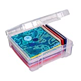 ArtBin 6953AB Clearview 6" x 6" Box Art & Craft Organizer, [1] Plastic Storage Case, Clear