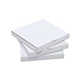 Kraft White Pizza Box 9inch Pizza Boxes Kraft Pizza Paperboard Take Out Containers Packing Boxes 1 3/4h 10 Pieces