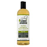 4Legger Organic Dog Shampoo USDA Certified Organic Aloe Vera, Lemongrass, Coconut Oil, All Natural Dog Shampoo, Dog Shampoo Sensitive Skin, Dog Shampoo for Itchy Skin 16 oz