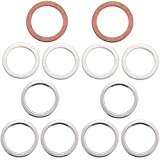 Differential and Transmission/Transfer Case Drain Plug Crush Washers Gaskets for Toyota 4runner Tacoma Tundra FJ cruiser Land Cruiser, Replacement for the Part# 12157-10010 90430-24003 90430-18008