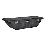 UWS EC10313 63-Inch Matte Black Heavy-Wall Aluminum Angled Truck Tool Box with Low Profile, RigidCore Lid