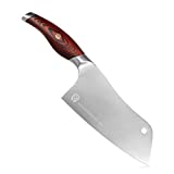 Meat Cleaver, GRANDKKNIFE Cleaver Knife High Carbon Stainless Steel Chef Knife Multipurpose Vegetable Knife for Kitchen and Restaurant