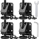 Anwenk Leveling Feet Heavy Duty Furniture Levelers Adjustable Table Leg Leveler w/Lock Nuts for Furniture,Table, Cabinets, Workbench,Shelving Units and More,Black