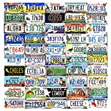 Panguru 50 US States Complete Set, Vintage Style License Plates Replica, Embossed Iron Number Tags, Prop Car Registration Plates, 12x6 Inch