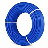 Happybuy 3/4" PEX Tubing 500Ft Non-Barrier PEX Pipe Red Pex-b Tube Coil for Hot and Cold Water Plumbing Open Loop Radiant Floor Heating System PEX Tubing (3/4" Non-Barrier, 500Ft/Blue)