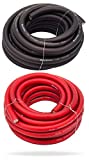 InstallGear 1/0 Gauge 25ft Black and 25ft Red Power/Ground Wire True Spec and Soft Touch Cable