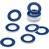 12 Pieces Oil Drain Plug Gasket Crush Washer Seals Part 90430-12031 Plug Gaskets Replacement Compatible with Prius Tundra Sienna Highlander Avalon Camry Corolla Tacoma 4Runner RAV4, Aluminum