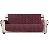 Ameritex Couch Sofa Slipcover 100% Waterproof Nonslip Quilted Furniture Protector Slipcover for Dogs, Children, Pets Sofa Slipcover Machine Washable (Burgundy, 78")