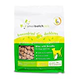 Smallbatch Pets Freeze-Dried Duck Bites for Dogs & Cats, 7 oz, Made in The USA, Organic Produce, Humanely Sourced Meat, Single Source Protein, Mixer & Topper, Healthy, with Mushrooms and Probiotics