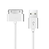 Charging Cable, 10ft 30 Pin to USB Charger Cable Charge Cord for iPhone 4/4s, iPhone 3G/3GS, iPad 1/2/4, iPod [White]