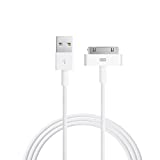 iPad Cable, 6ft White 30 Pin to USB Cable High Speed Sync Charging Cord Cables for iPhone 4/4s, iPhone 3G/3GS, iPad 1/2/4, iPod
