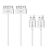 iPhone 4s Cable, Spater 30-Pin USB Sync and Charging Data Cable for iPhone 4/4S/3G/3GS, iPad 1/2/3, and iPod (5'/1.5 Meter) - Pack of 2