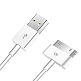 OYEFLY 2pcs 30 Pin USB Sync Charging Cable Cord Replacement for Old A-pple i-Phone 4/4S 3G/3GS, i-Pad 1/2/3,i-Pod Nano/i-Pod Touch (3.2ft (2pcs))