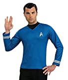 Rubie's Star Trek Into Darkness Spock Shirt With Emblem, Blue, Medium