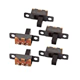 uxcell 5Pcs 2 Position 3P SPDT Toggle Slide Switch On-Off PCB For DIY Making Model