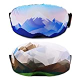 Xpeciall SKI Goggle Cover Sleeve - Keep Your Lenses Clean and Scratch-Free for Travel Storage - Gifts for Ski Lovers(2 Pack)