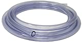 Rollerflex Food Grade Crystal Clear Vinyl Tubing, 1/2-Inch ID x 5/8-Inch OD, 10-FT, Made in USA