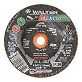 Walter 15L453 FLEXCUT Flexible Grinding Wheel [Pack of 25] - A-36-X-FLEX Grit, 4-1/2 in. Abrasive Wheel with Arbor Hole Fastening. Angle Grinding Wheels