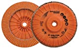 Walter 06A452 Enduro-Flex Turbo Abrasive Flap Disc [Pack of 10] - 36/60 Grit, 5 in. Grinding Disc with Threaded Arbor Hole. Abrasive Grinding Supplies