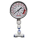 DIGITEN Water Pressure Gauge Meter 0-1.6MPa 0-220psi 1/4" f Reverse Osmosis System Pump¡­