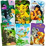 Disney Baby Toddler Beginnings Board Books Super Set (Bundle of 6 Toddler Books - Aladdin, The Lion King, Peter Pan, The Jungle Book, Lady and The Tramp and Alice in Wonderland)