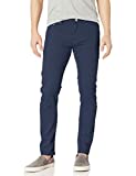 WT02 Men's Basic Color Twill Stretch Span Pants, Navy(New), 34X30