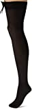 Leg Avenue Women's Satin Bow Accent Thigh Highs, Black